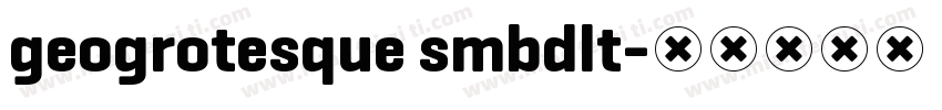 geogrotesque smbdlt字体转换
